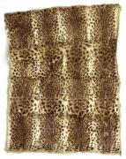 Lote 105 - PELE DE LEOPARDO, TAPETE – Dim: 180x140 cm. Nota: com defeitos