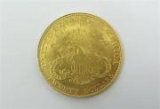 Lote 23 - Moeda de ouro Twenty Dollars - United States of America - Liberty, de 1907, com o peso aprox de 33,3gr
