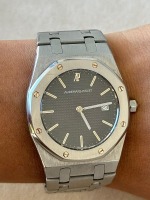 LEiLÃO ONLiNE de AUDEMARS PIGUET ROYAL OAK Ref. 56175ST MOSTRADOR AZUL, CAIXA EM AÇO COM 33mm... : Termina 5ª feira 28 de Novembro entre 21h30 e as 23h50