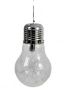 Lote 4664 - Candeeiro de tecto Bulb (lâmpada gigante), marca Brilliant. Dim: 130x27 cm. Notas: novo, na caixa.