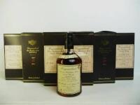 Lote 86 - 6 garrafas de Whisky, garrafas de Usquaebach Pure Highland Malt 15 Anos, Nota: garrafas provenientes de uma garrafeira particular onde estavam armazenadas com todas as condições necessárias ao seu perfeito acondicionamento, PVP Estimado 200€