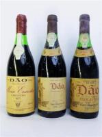 Lote 175 - 8 garrafas de Vinho Tinto, 2 garrafas de Dão colheita de 1987, 4 garrafas de Dão Primavera colheita de 1987 e 2 garrafas de Dão Meia Encosta garrafeira de 1977, Nota: garrafas provenientes de uma garrafeira particular onde estavam armazenadas c