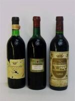 Lote 182 - 8 garrafas de Vinho Tinto, 5 garrafas de Frasqueira Clarete Lello Reserva de 1975, 1 garrafa de Barrocão garrafeira de 1974 e 2 garrafas de Quinta da Bacalhôa de 1989, Nota: garrafas provenientes de uma garrafeira particular onde estavam armaze