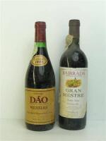 Lote 263 - 12 garrafas de Vinho Tinto, 6 garrafas de Dão Messias - Garrafeira de 1985 e 6 garrafas de Bairrada - Gran Mestre colheita de 1987, Nota: garrafas provenientes de uma garrafeira particular onde estavam armazenadas com todas as condições necessá