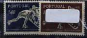 Lote 319 - Conjunto formado por série completa de selos novos (MNH**) de PORTUGAL do ano de 1952 (8º Camp. Mundo Hóquei Patins). Cotação AFINSA 2013 26€.