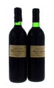 Lote 1303 - Duas garrafas de Vinho Tinto, Garrafeira, Reserva Particular, Colheita 1980, Região da Bairrada, Engarrafadas em 1986, Nº:26539-26555, Caves Monte Alto, (750ml-12%vol). Nota: Lacre danificado. 