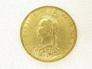 Lote 730 - Libra de ouro, Victoria de 1892, em bc+