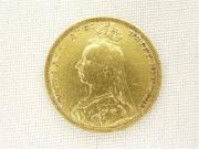 Lote 748 - Libra de ouro, Victoria de 1892, em bc-