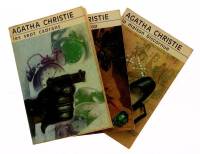 Lote 14 - CONJUNTO de 3 livros - AGATHA CHRISTIE, Le Major Parlait Trop, La Maison Biscornue e Les Sept Cadrans, em francês da editora Club des Masques, edicoes dos anos 70