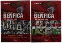 Lote 934 - CONJUNTO de 2 livros do Sport Lisboa e Benfica, Estrelas, Jogadores e Técnicos, com cerca de 100 pág. Cada volume, editado em 2004 pela Quidmovi