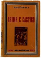 Lote 946 - Livro - Crime e Castigo, Dostoiewsky, Editora Livraria Progredior, Porto, Volume II