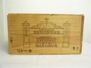 Lote 1184 - V. Chateaux Segonnes - Margaux 0.75 Lt, Ano 1997, Bordeaux, 6 garrafas, P.V.P. Estimado 460 euros