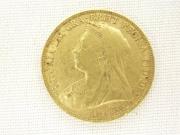 Lote 1188 - Libra de ouro, Victoria de 1899, em bc