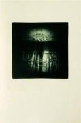 Lote 1460247 - Serigrafia sobre papel de Maria Irene Ribeiro, Paisagem Nocturna, datada de 1980, com nº152/200, com 24,5x24,5 cm, sem moldura