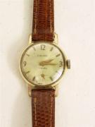 Lote 1470038 - Relógio de Senhora, CAUNY 17 Rubis, bracelete de pele genuína, antigo, de corda, a funcionar