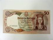 Lote 1490062 - Nota de Cinquenta Escudos, Banco de Portugal, ch8 Rainha Santa Isabel, datada de 1964, Soberba