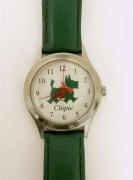 Lote 1480337 - Relógio de pulso, Chipie, bracelete verde, com falhas e defeitos