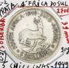 Lote 115 - Moeda de PRATA da Africa do Sul muito bonita e de grandes dimensoes (39mm e 30 gr.) - 5 SHILLINGS - de data dificil e valiosa - 1949 -, ainda como rei George VI no verso, em SOBERBA e com uma cotação Kreuzer de 170 euros. - 3