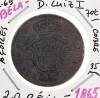 Lote 895 - Moeda de Cobre (35 mm) de D. Luiz I - 20 REIS - AÇORES - de 1865, em BELA- e com um valor de catálogo de cerca de 70 euros. - 2