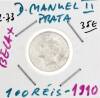 Lote 1087 - Moeda de Prata de D. Manuel II - 100 REIS -, de 1910, em BELA+ e com um valor de catálogo de cerca de 35 euros. - 3