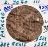 Lote 1092 - Moeda de Cobre muito antiga, rara, dificil e valiosa de D. JOAO Ill - DEZ REAIS - PATACAO -1521 - 1557, em BELA, com um valor de catálogo de cerca de 450 Euros.