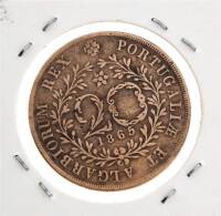 Lote 1106 - Moeda de Bronze (35mm) de D. Luiz I -20 REIS- AÇORES- de 1865, em Soberba e com um valor de catálogo de cerca de 120 euros.