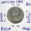 Lote 15 - Moeda de 1 Escudo 1944 - Valor de Catálogo (Moedas de Portugal 2013 de Reinaldo Silva) de 900€ - estado Bela, extremamente rara e difícil assim, moeda muito procurada neste estado (R0) - 2