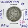 Lote 15 - Moeda de 1 Escudo 1944 - Valor de Catálogo (Moedas de Portugal 2013 de Reinaldo Silva) de 900€ - estado Bela, extremamente rara e difícil assim, moeda muito procurada neste estado (R0) - 3