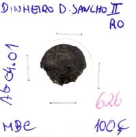 Lote 39 - Dinheiro de D. Sancho II, com a referência AG 04.01 – Valor de Catálogo (Alberto Gomes de 2013) de 100€ - estado MBC (R0)