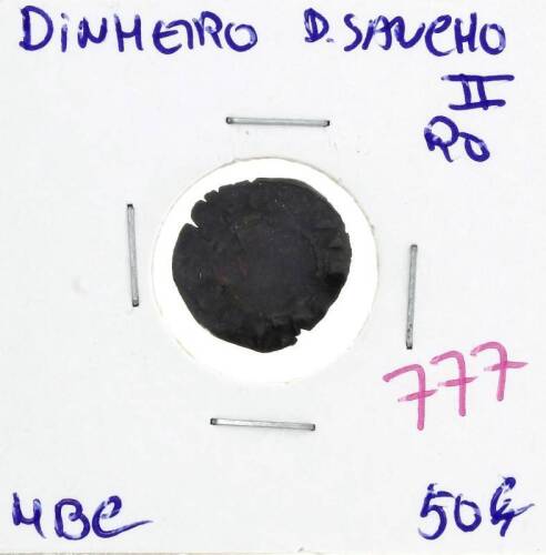 Lote 52 - Dinheiro D. Sancho II – Valor de Catálogo (Alberto Gomes de 2013) de 50€ - estado MBC (R0)