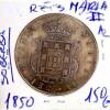 Lote 99 - Moeda RARA e VALIOSA de XX RÉIS D. MARIA II 1850 em estado SOBERBA com valor pelo catálogo Moedas de Portugal de Reinaldo Silva de 90€ em BELA. Excelente investimento. (M0) - 2