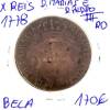 Lote 124 - Moeda de X reis 1778 de D. Maria I e D. Pedro III - Valor de Catálogo (Moedas de Portugal 2013 de Reinaldo Silva) de 170€ - estado Belo (R0) - 2