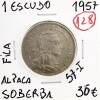 Lote 126 - Moeda de 1$00 ALPACA de 1957 em SOBERBA com valor de catálogo Moedas de Portugal de Reinaldo Silva 35€. Excelente investimento. (REP)