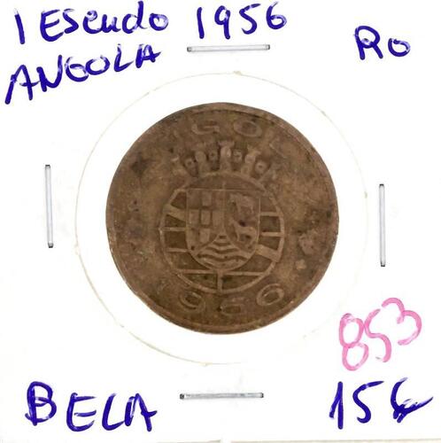 Lote 128 - Moeda de 1 Escudo 1959 de Angola – Valor de Catálogo (Moedas de Portugal 2013 de Reinaldo Silva) de 15€ - estado Belo (R0)