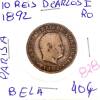 Lote 134 - Moeda de 10 Reis 1892 de D. Carlos I “Paris A” – Valor de Catálogo (Moedas de Portugal 2013 de Reinaldo Silva) de 40€ - estado Belo (R0) - 3