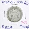 Lote 159 - Moeda de 1 Escudo 1939 - Valor de Catálogo (Moedas de Portugal 2013 de Reinaldo Silva) de 900€ - estado Belo, dificil (R0)