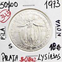 Lote 839 - Moeda de 50$00 SOBERBA de 1972 com cotação pelo catálogo Moedas de Portugal de Reinaldo Silva de 12€ em SOBERBA. (REP)