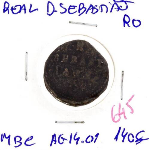 Lote 951 - Real de D. Sebastião, com a referência AG 14.01– Valor de Catálogo (Alberto Gomes de 2013) de 140€ - estado MBC (R0)