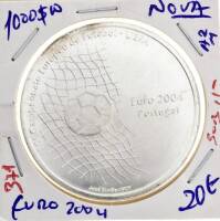 Lote 982 - Moeda de 1000$00 NOVA (UNC) de 2001 com cotação pelo catálogo Moedas de Portugal de Reinaldo Silva de 15€ em SOBERBA. (REP)