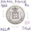 Lote 988 - Moeda de 500 Reis 1866 de D. Luis I – Moeda em estado excecional - Valor de Catálogo (Moedas de Portugal 2013 de Reinaldo Silva) de 350€ - estado Belo (R0) - 2