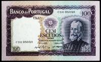 Lote 1009 - Excelente e RARA nota de 100$00 Pedro Nunes de 1961 em estado NOVA com valor de catálogo Moedas de Portugal 2015 de Reinaldo Silva de 60€. Excelente investimento. (M0)