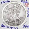 Lote 1019 - Moeda de 1 ONÇA (ONE DOLLAR) EUA 2004 de prata pura (999,9) com valor 2014 Standard Catalogo of World Coins de S. George de 70€ - 3