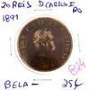 Lote 1148 - Moeda de 20 Reis 1891 de D. Carlos I – Valor de Catálogo (Moedas de Portugal 2013 de Reinaldo Silva) de 25€ - estado Belo- (R0) - 3