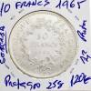 Lote 1163 - Moeda RARA de 10 FRANCOS FRANÇA de 1965 em prata quase pura em estado de SOBERBA valor pelo 2014 Standard Catalogo of World Coins de S. George de 120€. (A0) - 2