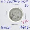 Lote 1167 - Moeda de 50 centavos 1929 - Valor de Catálogo (Moedas de Portugal 2013 de Reinaldo Silva) de 140€ - estado Belo (R0)