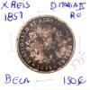 Lote 1168 - Moeda de X reis 1851 de D. Maria II – Valor de Catálogo (Moedas de Portugal 2013 de Reinaldo Silva) de 150€ - estado Bela (R0) - 3