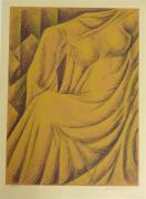 Lote 1500128 - Serigrafia sobre papel, André S. Lima, Nu Feminino 32/150, com 75x54 cm, sem moldura