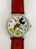 Lote 1500210 - Relógio DISNEY, Rato Mickey, bracelete vermelha, novo