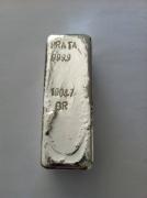 Lote 1500001 - Barra de prata 999,9, com cerca de 1.004,7 gramas (mil e quatro gramas, um quilo e quatro gramas), tem um P.V.P. aproximado de mercado de 1.200 euros