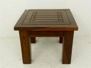 Lote 1520148 - Mesa de apoio de madeira de teca, com 35x45x45 cm